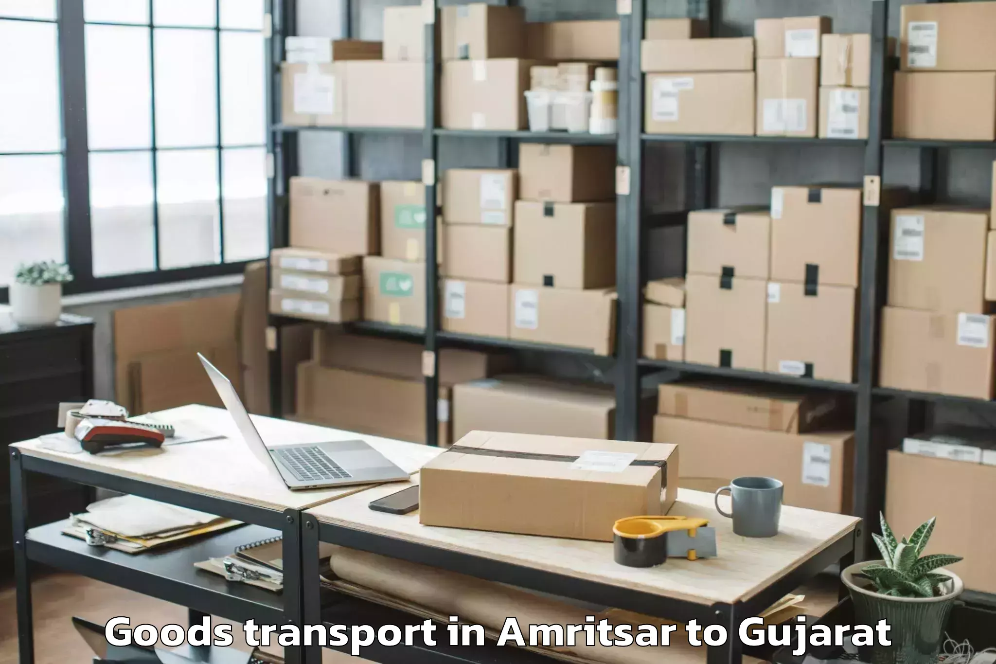 Efficient Amritsar to Lunavada Goods Transport